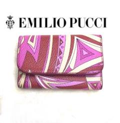 EMILIO PUCCI エミリオプッチ エナメル キーケース EMILIO PUCCI（エミリオプッチ）キーケース・キーホルダー 紫