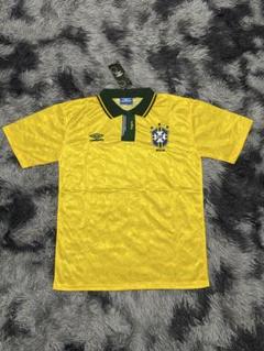 ブラジル代表 アンブロ UMBRO ゲームシャツ Lサイズ サッカー k□イングランド製□アンブロ/UMBRO サッカーブラジル代表