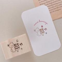 消しゴムはんこ　ふわくまちゃんとホットケーキはんこのサムネイル