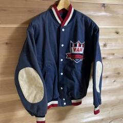 80's Van Jacket ヴァンヂャケット スタジャン ワッペン付 8 単 80's Van Jacket ヴァンヂャケット スタジャン ワッペン付 8 単