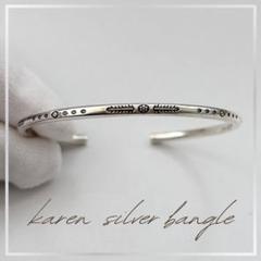 NAVAJO 90's ヴィンテージ シルバー フラワー デザイン バングル 安い 1930's NAVAJO Jewelry American Native | CUFF OVERLAY