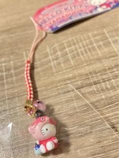 【美品】ハローキティ ご当地キティ 山口限定 ふぐ提灯 根付け 美品】ハローキティ ご当地キティ 山口限定 ふぐ提灯 根付け