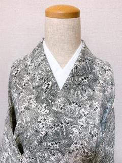 シルク ハンドメイド 黒 日傘 ★ 新品 未仕立 夏用 絽 絹 黒帯 使用★