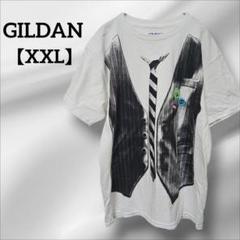 GILDAN【XXL】 スーツデザイン Tシャツ