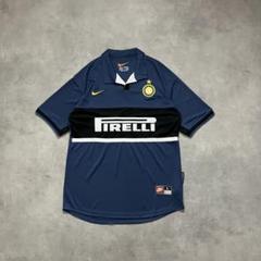 98/99 NIKE インテルミラン サッカー ユニホーム ゲーム シャツ