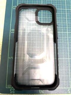 iPhone 13 ケース バンパー クリア ブラック かっこいい カバー