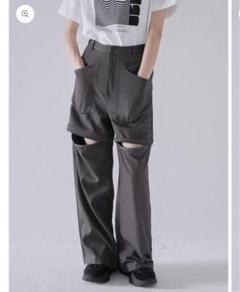 【美品】uenui サイドフリルパンツ F グレー pants – Uenui