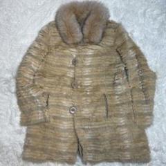 BALMAIN ✨美品 リバーシブル✨ 毛皮 ファー コート ブルー
