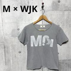 M × WJK メンズ プリントT Tシャツ 半袖カットソー XS