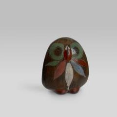 1960s メキシコ製【トナラ焼き】ヴィンテージ オブジェ 雑貨 陶器 フクロウ
