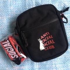 FR2×ANTI SOCIAL SOCIAL CLUBショルダーバッグブラック FR2×ANTI SOCIAL SOCIAL CLUBショルダーバッグブラック - メルカリ