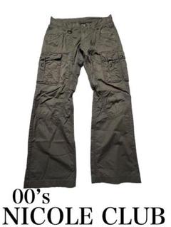 00s Y2K ニコルクラブフォーメン フレア カーゴパンツ マルチポケット カーゴ｜ニコル公式通販サイト｜NICOLE ONLINE SHOP