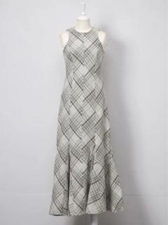 Rosarymoon Check Panel Dress