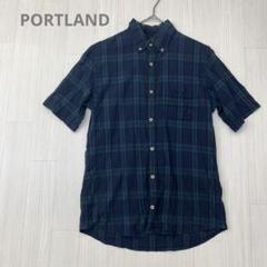 PORTLAND ポートランド コットン 半袖 チェック シャツ 5