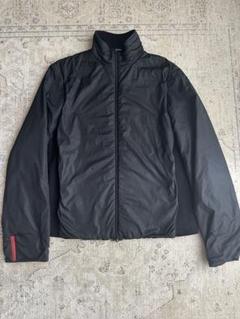 PRADA　プラダ　ナイロンジャケット　レザーコンビ　ブラック　Ｌサイズ PRADA プラダ ナイロンジャケット レザーコンビ ブラック L