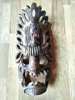 木彫り　 壁飾り　ポリネシア