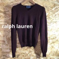 【 2428番】ralph lauren ニット　女子　150cm エンジ色