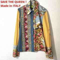 美品 SAVE THE QUEEN！Made in ITALY 総柄アートシャツ 美品 SAVE THE QUEEN！Made in ITALY 総柄アートシャツ - メルカリ