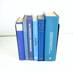 アンティーク 青の洋書 6冊セット まとめ売り ディスプレイ