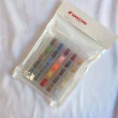 ★蝋引き糸 ロウ引き糸 ワックスコード 太さ0.45mm 16m 25色セット