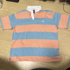 canterbury ラガーシャツ L サーモンピンク 水色