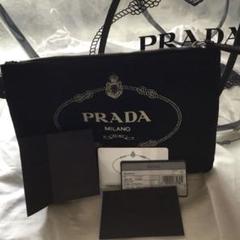 在庫一掃セール中！夏PRADA ！カナパ！人気の黒！クリアトートバッグ！のサムネイル