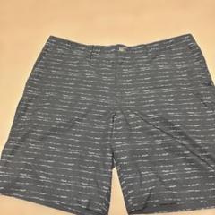 adidas ストライプパンツ 38サイズ 黒　メンズ　ハーフパンツ　ショート