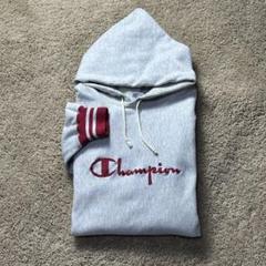 美品 USA製 90s Champion リバースウィーブ 刺繍タグ リブライン