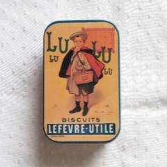 LU ビスケット 缶 小物入れ ショコラムニエ 現行品 LU坊や