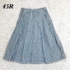 45R 45rpm スカート 2 インディゴブルー 柄 45R不死鳥プリントのスカート（インディゴ）: WOMEN｜45R