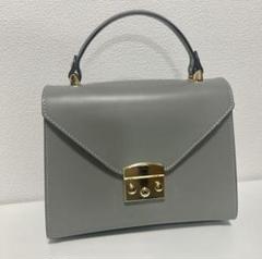 カメリアローマ　ハンドバッグ　グレー