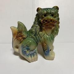 訳あり　古物　陶器　シーザー　開運　芸術　置物　古道具 楽天市場】【沖縄県/MITSUOシーサー美術館】開運シーサー箸置/青
