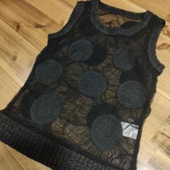 ヒロコビス　ベスト　チュール　シースルー　水玉 　М