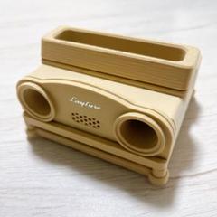 ☘️ 感性スピーカー 携帯用 スマホスタンド 卓上 充電ケーブル 拡声スタンド