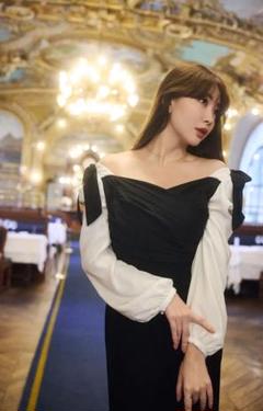スーツ・フォーマル・ドレス herlipto/Faubourg Shoulder Ribbon Dress herlipto Faubourg Shoulder Ribbon Dress