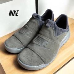 美品　NIKE ナイキ スニーカー ベナッシ スリップ スリッポン オリーブ24