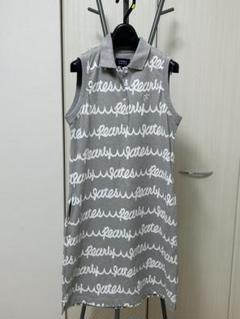 PG1989 グレー ポロワンピース
