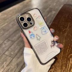 カラフルイラスト透明iPhone 16 Pro Maxケース