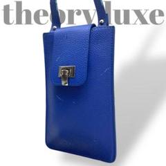 セオリーリュクス　theory luxe ショルダーバッグ　レザー　青
