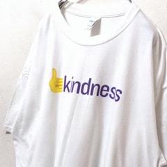ギルダン カインドネス ロゴ Tシャツ ホワイト 白 XL 古着