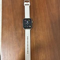 ジャンク　ホワイトベージュ×ゴールド　スマートウォッチ 本体