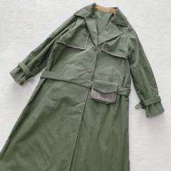 【美品】AMERI vintage アメリ カーキ　Aライン　ロングコート