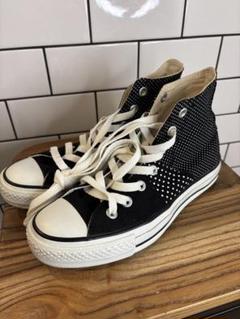 【CONVERSE】美品　ハイカット　切り替え　ドット　オールスター　23.5！
