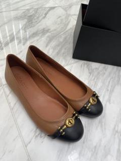COACH バレエシューズ フラットシューズ ブラック - メルカリ