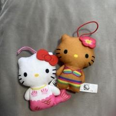 Sanrio マーメイド キティ　2000年　ぬいぐるみ　新品タグ付 ハローキティ 水着 日焼けバージョン ぬいぐるみ 浮輪付き 新品