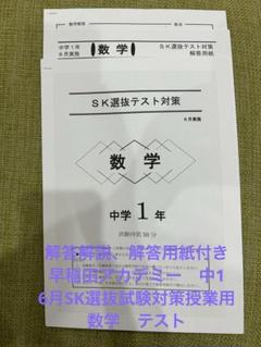 2024年度　中1スタンダードテスト　1年分　早稲田アカデミー 早稲田アカデミー中1スタンダードテスト3教科2024年度1月解答