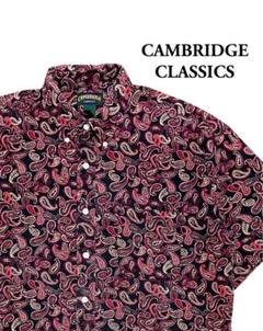 90s Cambridge BD ペイズリー 総柄シャツ 半袖 ハルキの古着