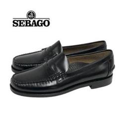 未使用 セバゴ　SEBAGO ローファー 　25.5 ブラック　モカシン SEBAGO セバゴ ビーフロールローファー クラシックダン メンズ