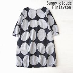 Sunny clouds feat. Finlayson 北欧 ワンピース LL