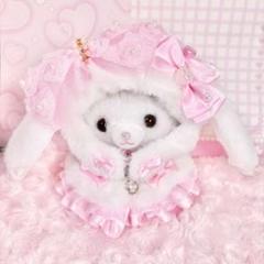 しらたま。様　ぬい服　ハンドメイド　メイド　10cm ピンク　猫耳　猫　ブラック しらたま。様 ぬい服 ハンドメイド メイド 10cm ピンク 猫耳 猫